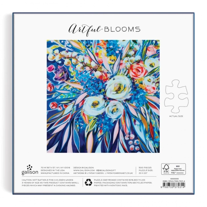 Galison puzzel Kunstzinnige bloemen 500 stukjes