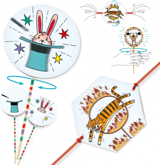 DJeco DIY thaumatrop Circus