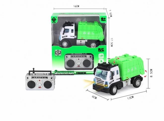 R/C Mini Vuilniswagen met LED-lampjes