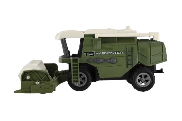 Combine/maaier RC plastic 22cm 27MHz op batterijen met licht 2 soorten in doos 30x21x12cm
