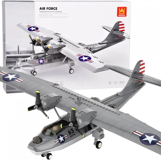 Bouwset vliegtuig PBY-5A CATALINA – militair bommenwerper, 364 stenen