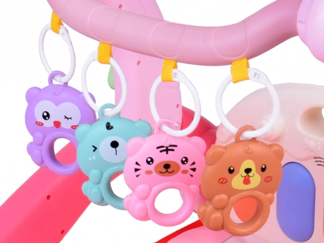 Roze educatieve mat speelgoed voor baby's 3-in-1