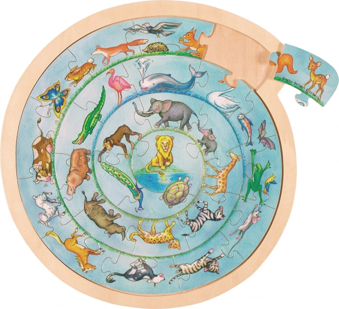Rond dierenpuzzel
