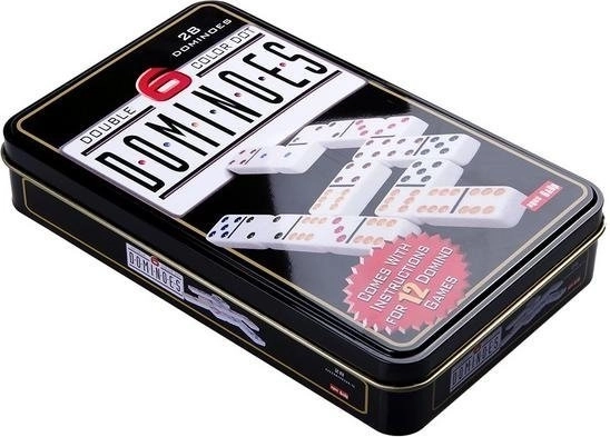 Domino in metalen doos – 28 stenen