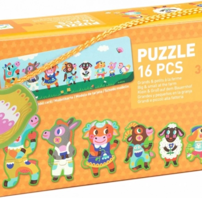 DJECO Puzzel Groot en Klein op de Boerderij