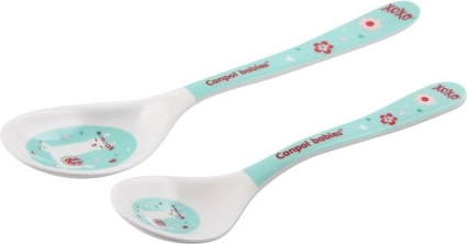 Canpol babies Melamine lepels EXOTIC ANIMALS 2 stuks turquoise
