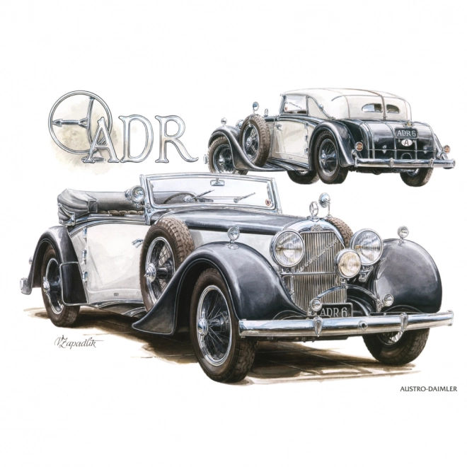 NOTIQUE Notitiekalender Classic Cars – Václav Zapadlik, 2025, 30 x 30 cm