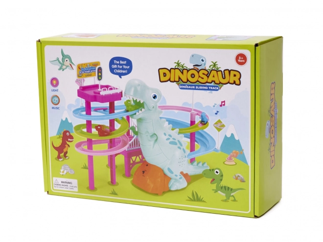 Dinosaurus racebaan met geluiden en lichten