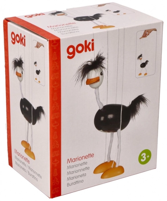 Goki marionet struisvogel