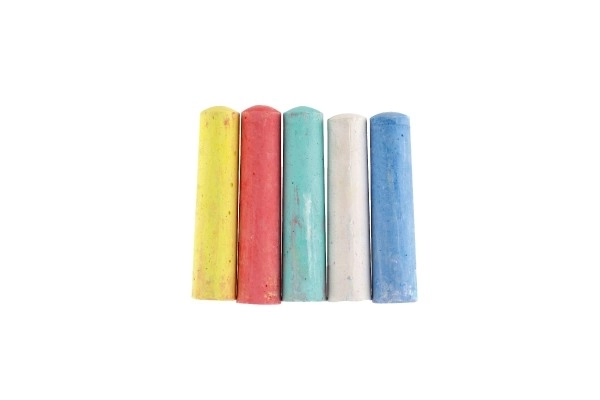 Kleurkrijtjes stoep 24 st in doosje 15x11x10cm