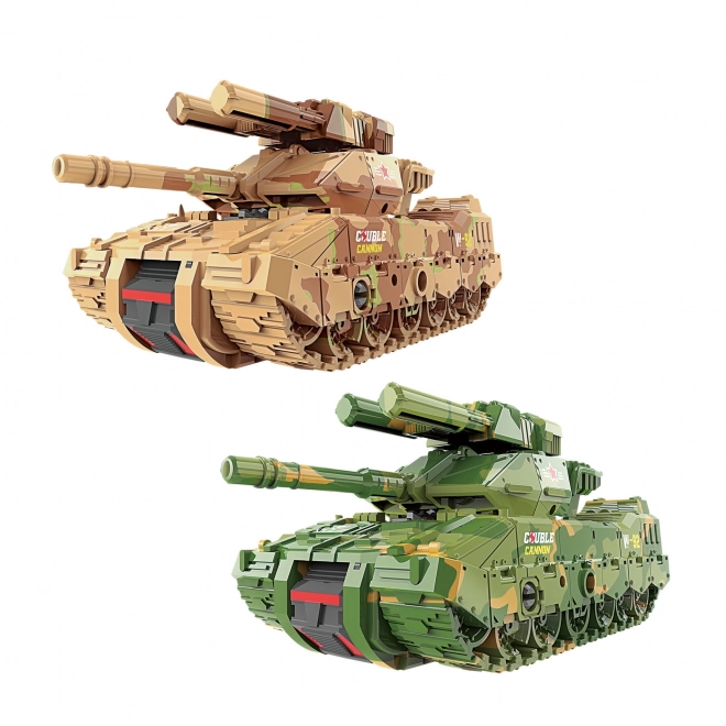 Robotische opvouwbare tank groen