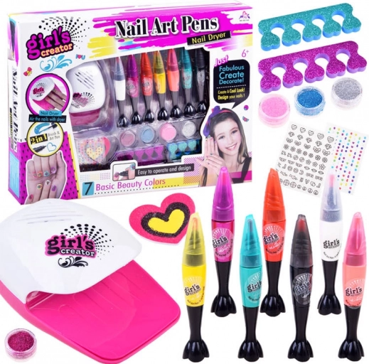 Meisjesset voor nageldecoratie met droger GIRL'S CREATOR
