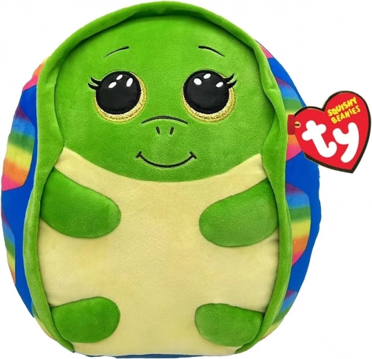 Pluchen regenboog schildpad TY 22 cm