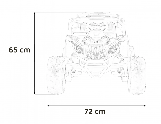 Kinder loopauto Can-Am Maverick rood