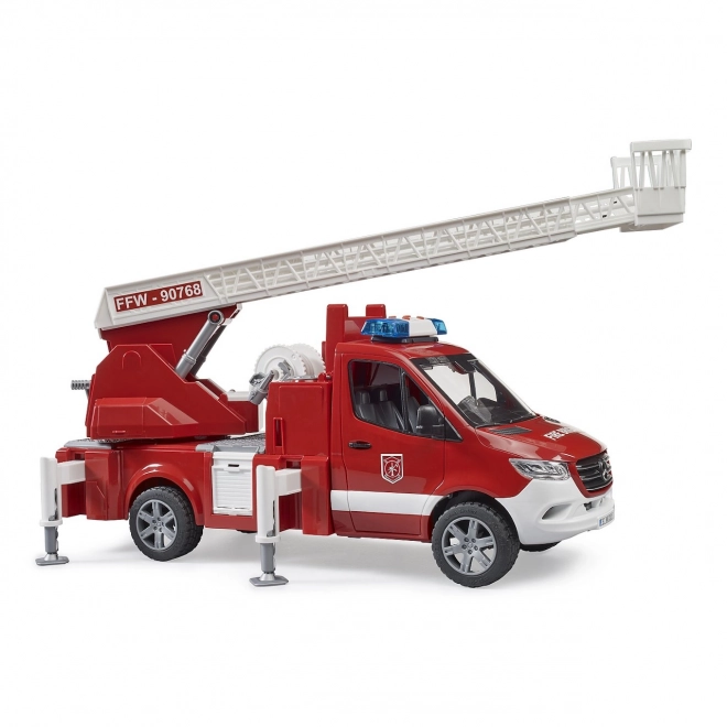 Brandweerwagen Mercedes-Benz Sprinter met ladder voor kinderen