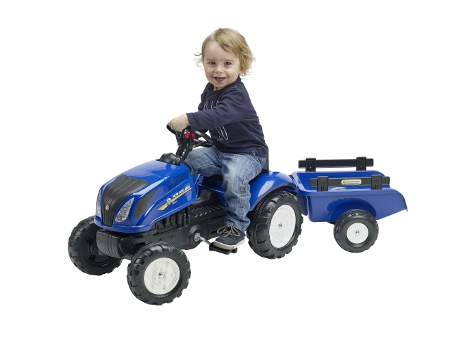 Tractor New Holland T6 met bakwagen