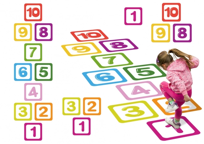 Educatieve cijfers Vloerstickers voor spellen in de klas