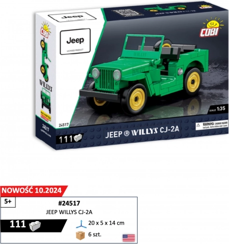 Model JEEP WILLYS CJ-2A 1:35 bouwset COBI