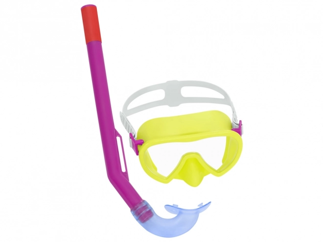 Bestway duikmasker met snorkel voor kinderen 3+ – Geel