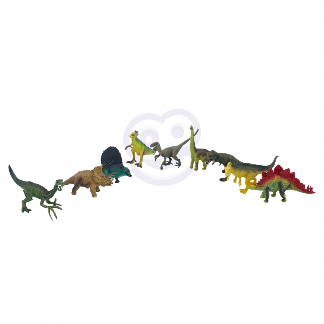 Set van dinosaurusfiguren met speelmat en koffer