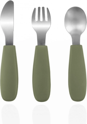 Siliconen kinderbestek, Forest Green