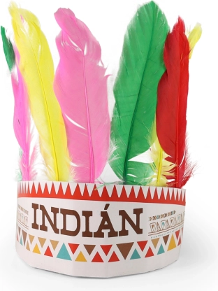 Indiaanse hoofdband met Tsjechische print