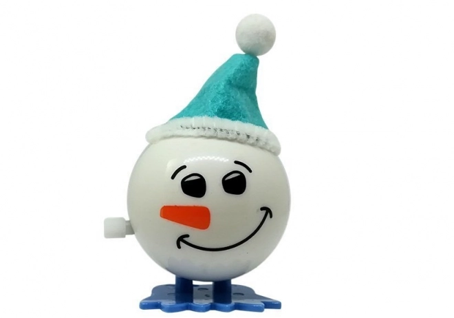 Set van 12 opwindbare kerstspeeltjes pinguïn rendier sneeuwpop Kerstman