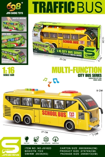 Schoolbus 1:16 geel