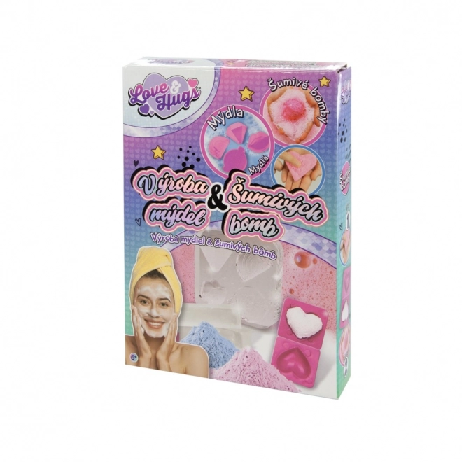 Zeep/Bruisballen maken Liefde en Knuffels