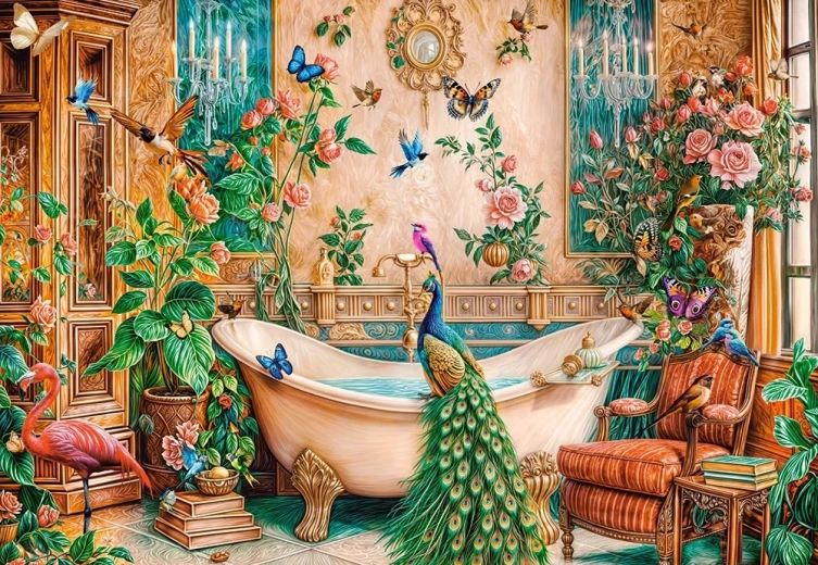 Castorland puzzel Fantastische badkamer 1000 stukjes