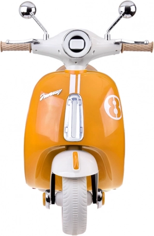 Klassieke elektrische kinderscooter oranje – Groen