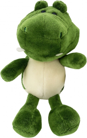 Pluche krokodil met zuignap groen 23 × 12 cm