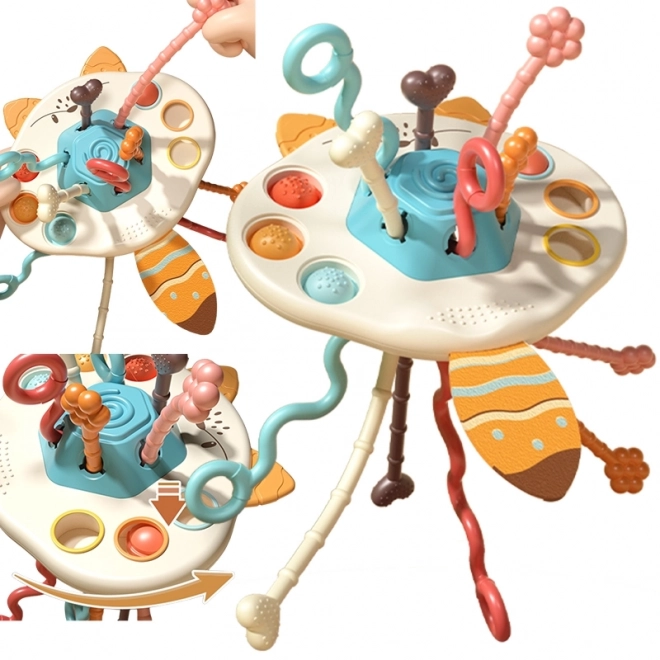 Sensorisch speelgoed vos Montessori voor baby's