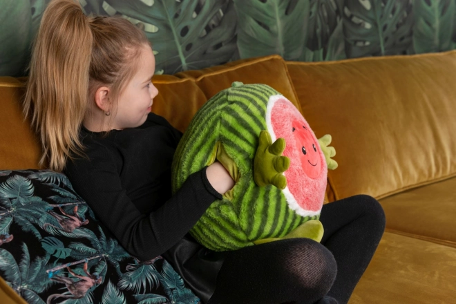 Cozy Noxxiez Meloen verwarmend pluchen kussen 3 in 1