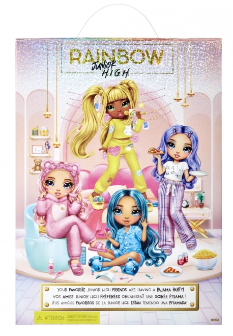 Rainbow High Junior Modepop in pyjama - Violet Willow