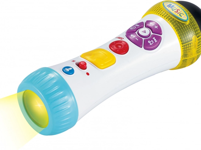 Microfoon met lichteffecten en stemvervormer