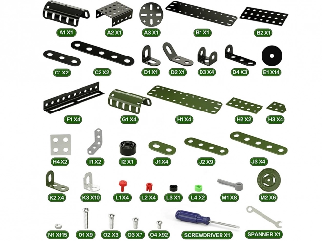 Constructie metalen bakstenen stoomlocomotief 340el ZA3869