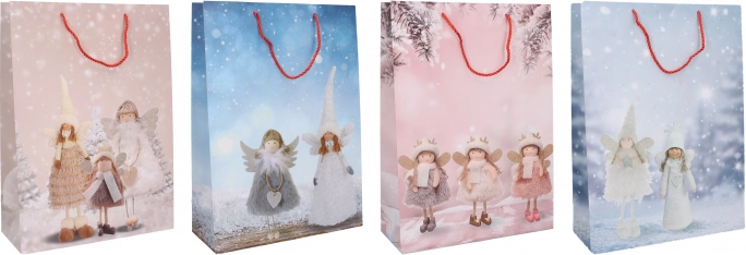 Cadeautas kerst L 41,5 × 30 × 12 cm – 4 motieven