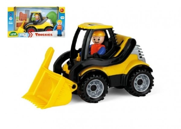Auto Truckies laadschop kunststof 20cm met figuur in doos 24m+