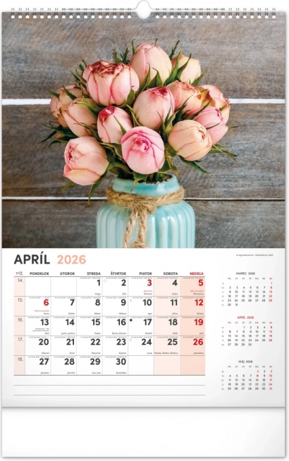 Wandkalender Bloemen 2026