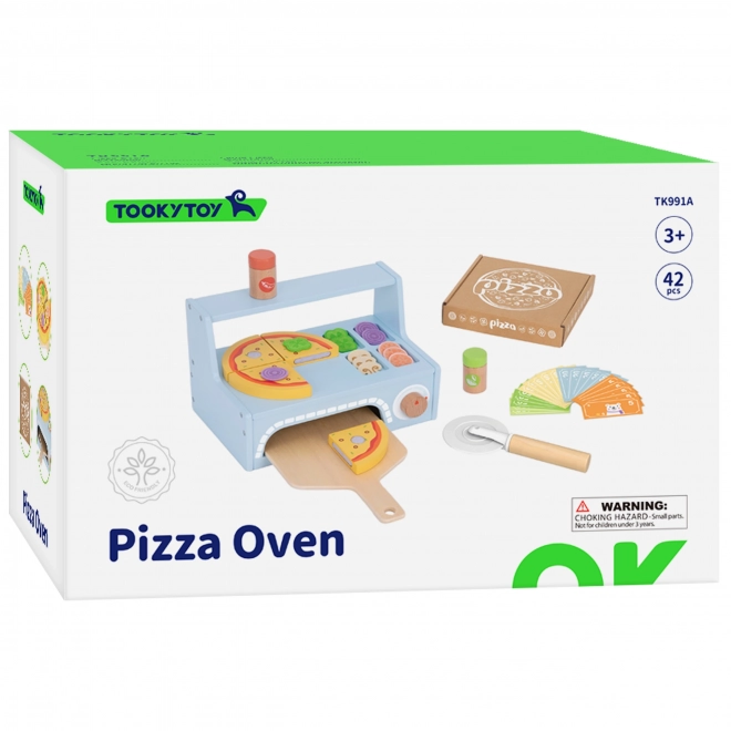 Tooky Toy houten pizza set met accessoires