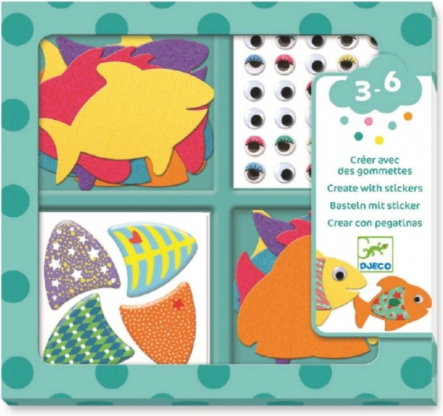Stickerset Schattige Vissen van Djeco