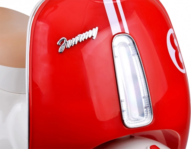 Klassieke elektrische kinderscooter oranje