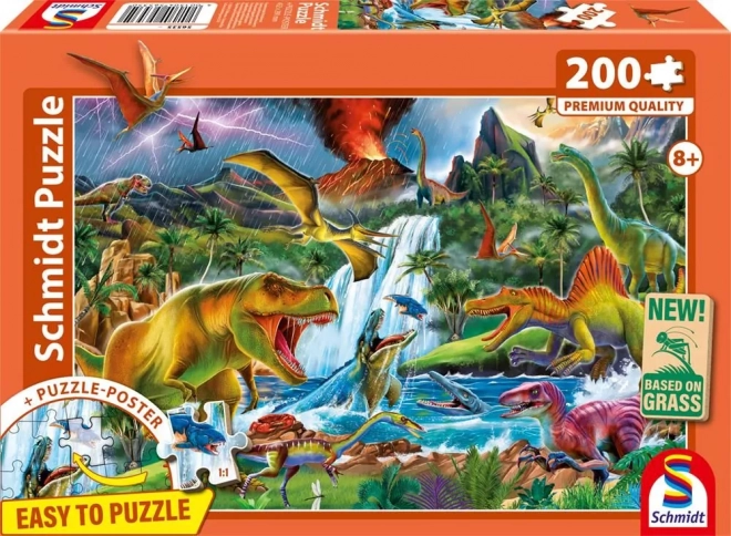 Puzzel Prehistorische Reuzen 200 Stukken van Schmidt