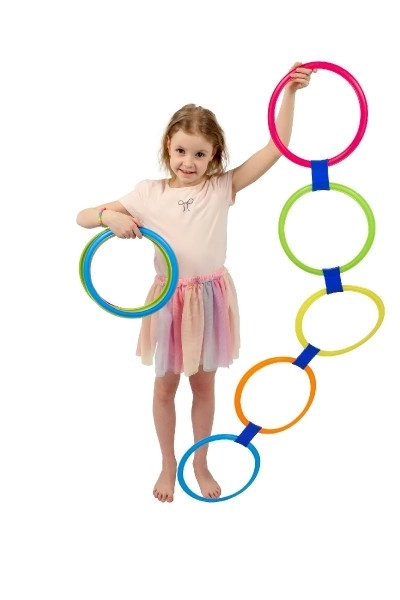 Kleurrijke springringen voor kinderen en volwassenen
