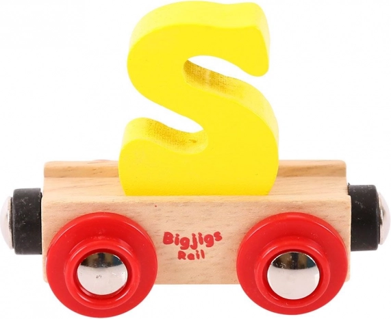 Bigjigs Rail houten wagon – letter S