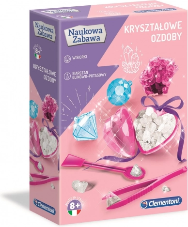 Kristallen versieringen – wetenschappelijke set CLEMENTONI Naukowa Zabawa