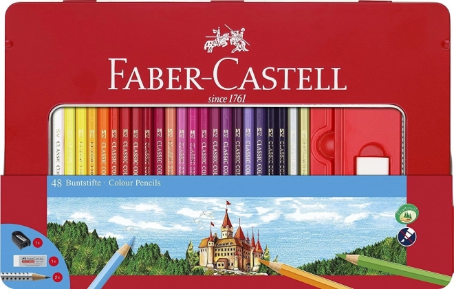 Faber-Castell kleurpotloden met metalen etui