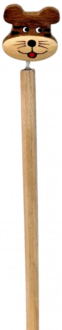Houten potlood met tijgertopper