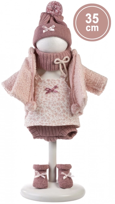 Llorens Elena realistische pop met zacht stoffen lichaam 35 cm
